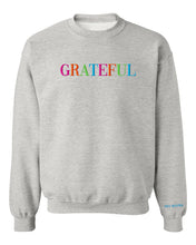 Load image into Gallery viewer, Grateful Embroidered Crewneck

